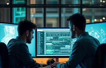 Technical team working on digital solutions